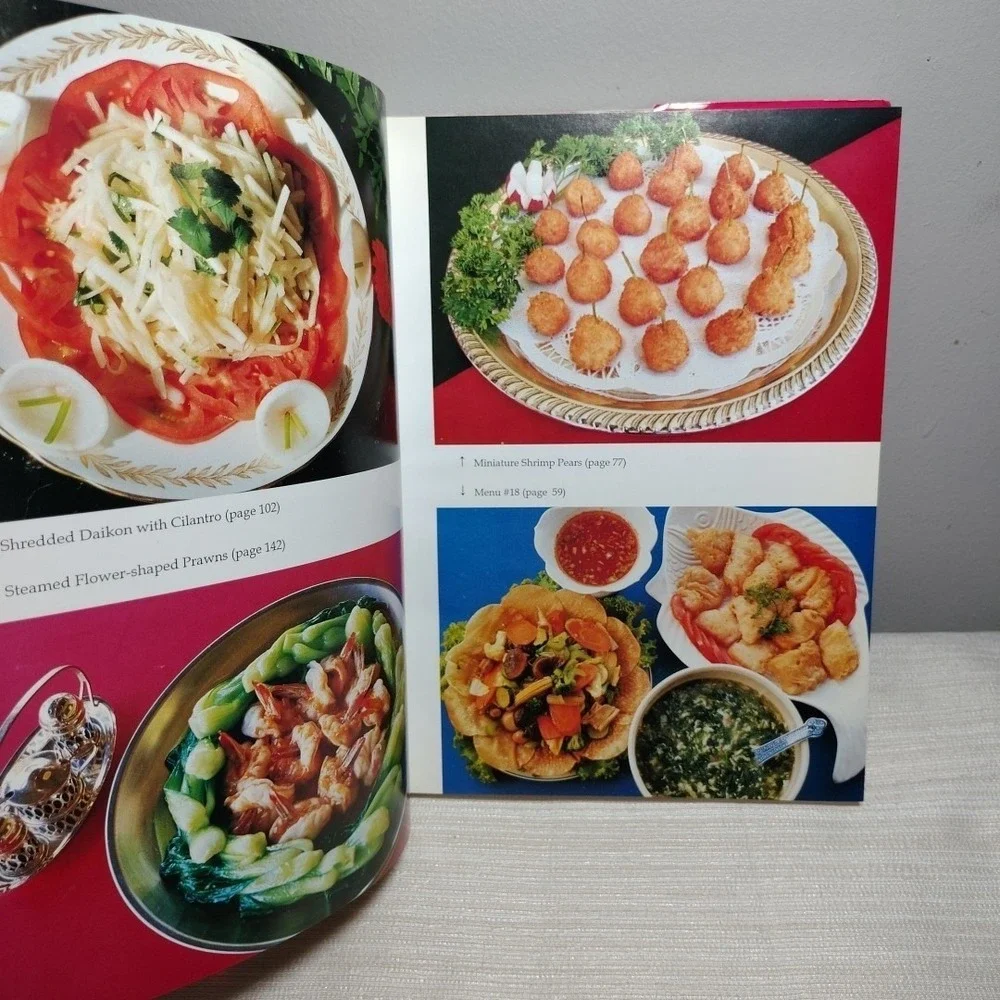 Lily‎ Loh's Chinese Seafood and Vegetables - 1st ED HC cookbook SIGNED! 1991 1st